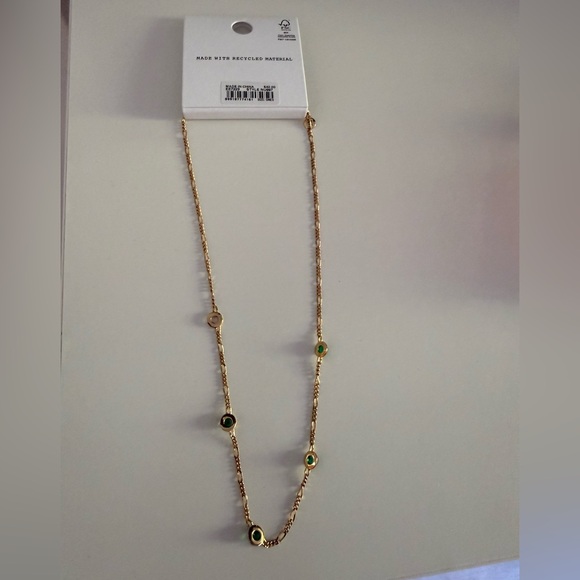 NWT Madewell Semiprecious Figaro Station Necklace - Picture 4 of 4